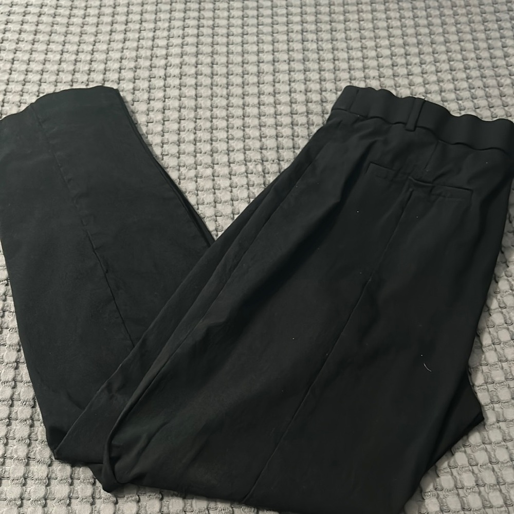 Black pull on slacks Petite